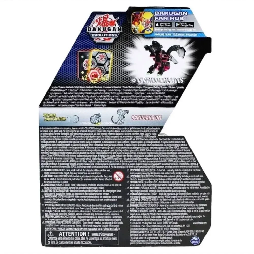 Bakugan Evolutions Platinum Series Colossus Battle‎ Figure True Metal Brand New